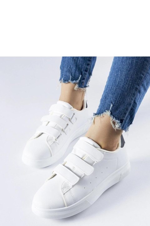 Białe sneakersy zapinane na rzepy Paré - Solea Białe sneakersy zapinane na rzepy Paré - Solea