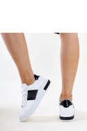 Biało-czarne sneakersy z cyrkoniami Giulia - Solea