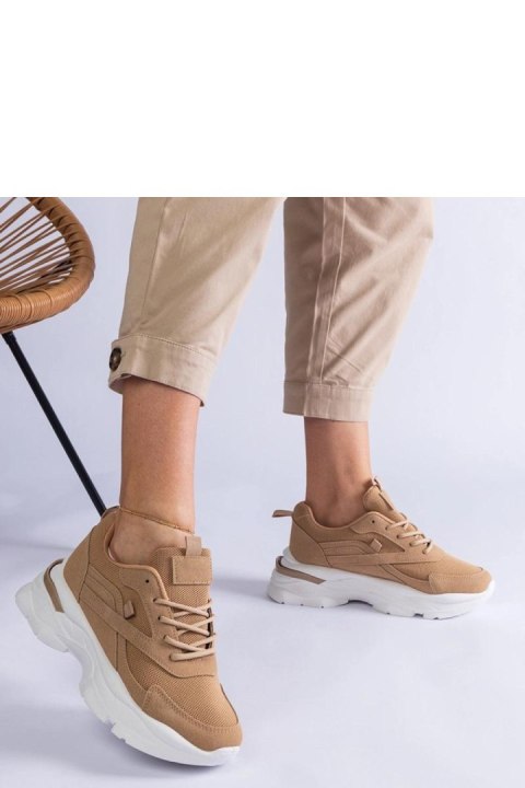 Brązowe sneakersy na grubszej podeszwie Guerrera - Solea Brązowe sneakersy na grubszej podeszwie Guerrera - Solea