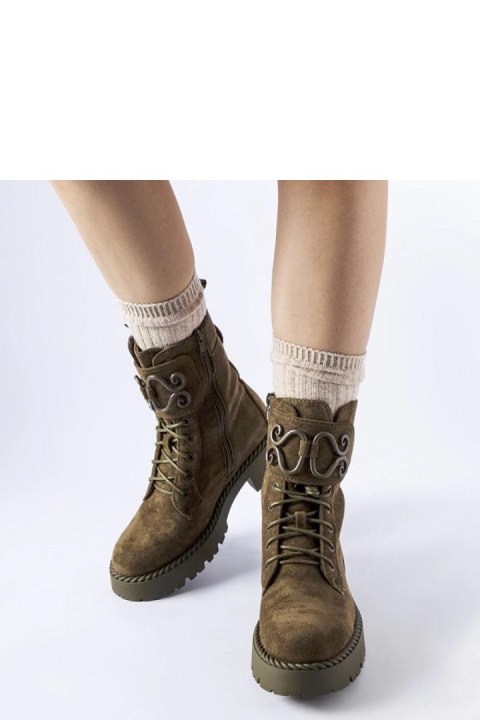 Ciemnozielone ozdobne workery eko-zmsz Castore - Solea Ciemnozielone ozdobne workery eko-zmsz Castore - Solea