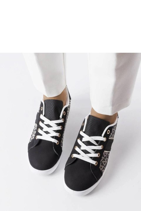 Czarne sneakersy zdobione monogramem Bolduc - Solea Czarne sneakersy zdobione monogramem Bolduc - Solea