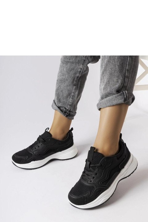 Czarne sportowe sneakersy Hollow - Solea Czarne sportowe sneakersy Hollow - Solea