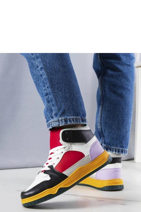 Czarno-czerwone sneakersy za kostkę Elizabeth - Solea Czarno-czerwone sneakersy za kostkę Elizabeth - Solea