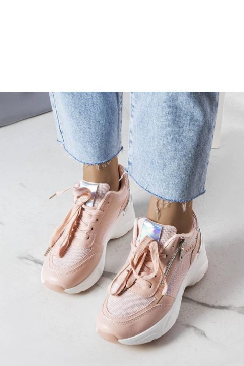 Różowe sneakersy na koturnie Stacey - Solea Różowe sneakersy na koturnie Stacey - Solea