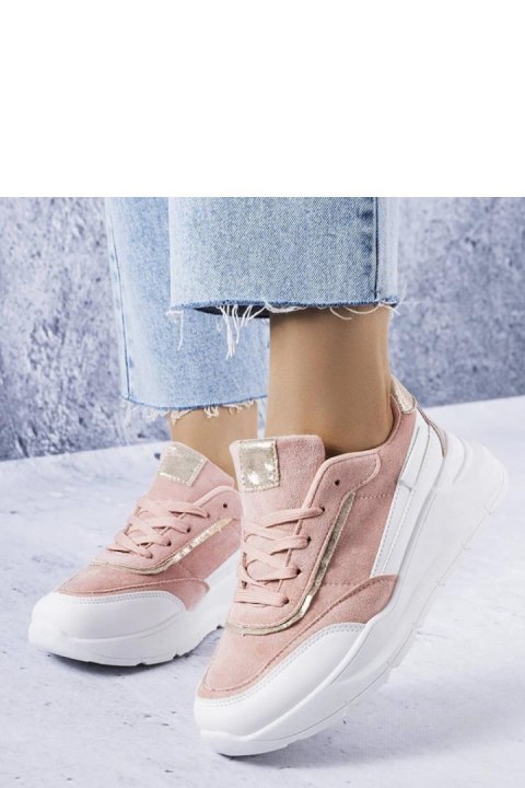 Różowe sneakersy z eko-zamszu Dupuis - Solea Różowe sneakersy z eko-zamszu Dupuis - Solea