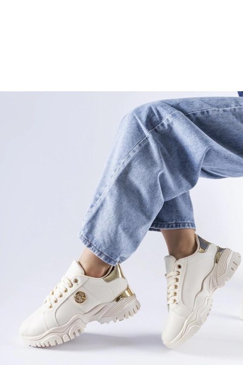 Beżowe sneakersy na masywnej podeszwie Arpaia - Solea Beżowe sneakersy na masywnej podeszwie Arpaia - Solea