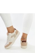 Beżowe sneakersy z brokatem Juwan - Solea