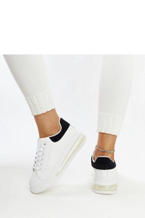 Białe sneakersy na wysokiej podeszwie Zrina - Solea Białe sneakersy na wysokiej podeszwie Zrina - Solea