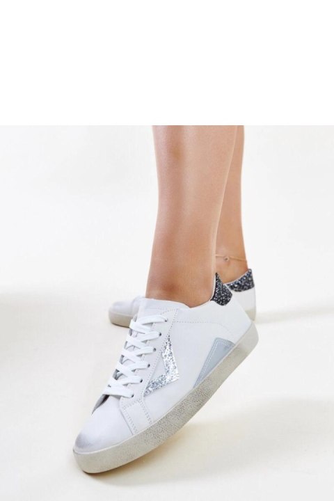 Białe sneakersy z efektem ,,znoszenia`` Gombola - Solea Białe sneakersy z efektem ,,znoszenia`` Gombola - Solea