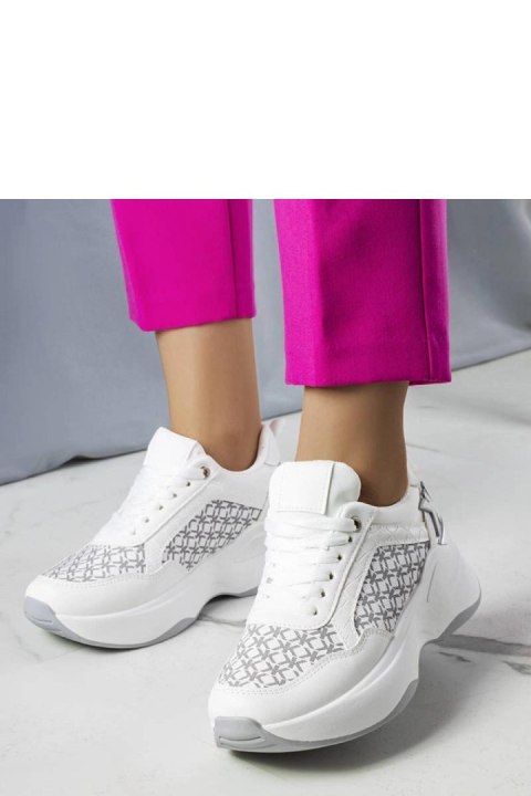Białe sneakersy z monogramem Margie - Solea Białe sneakersy z monogramem Margie - Solea