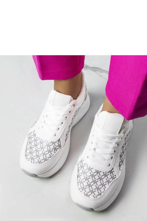 Białe sneakersy z monogramem Margie - Solea Białe sneakersy z monogramem Margie - Solea