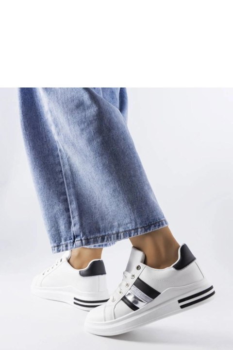 Biało-czarne sneakersy na platformie Sacaton - Solea Biało-czarne sneakersy na platformie Sacaton - Solea