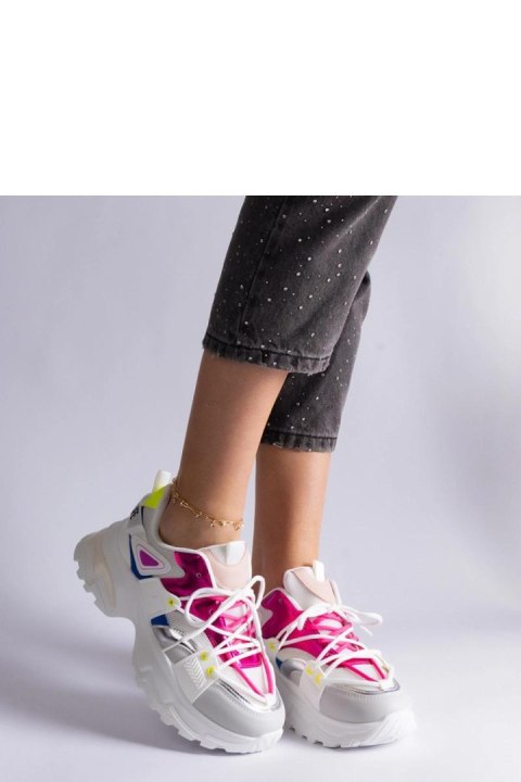 Biało-rózowe sneakersy sportowe Sulamita - Solea Biało-rózowe sneakersy sportowe Sulamita - Solea