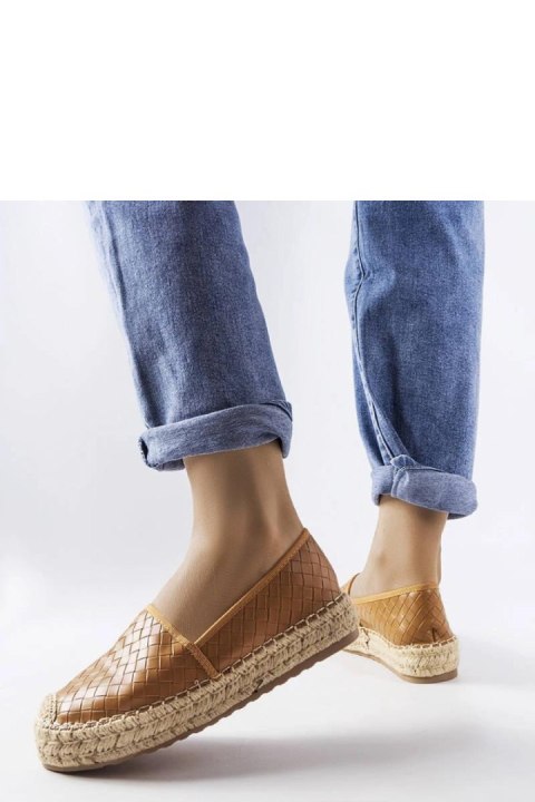 Brązowe espadryle zdobione tłoczeniem Geoffrey - Solea Brązowe espadryle zdobione tłoczeniem Geoffrey - Solea