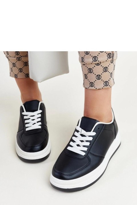 Czarne sneakersy na platformie Cvita - Solea Czarne sneakersy na platformie Cvita - Solea
