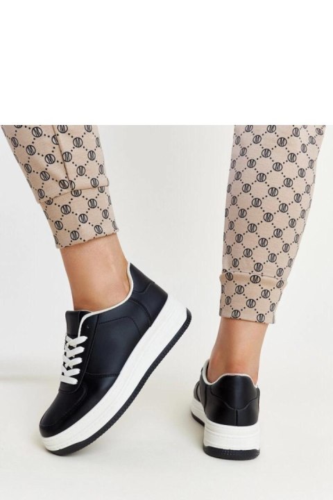Czarne sneakersy na platformie Cvita - Solea Czarne sneakersy na platformie Cvita - Solea