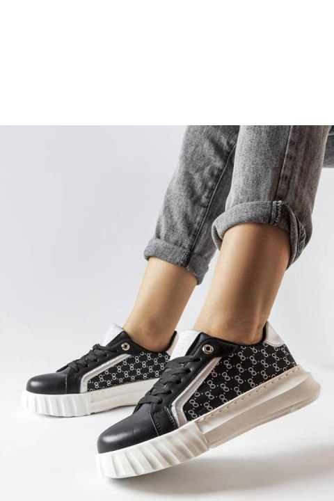 Czarne sneakersy na platformie Giuseppe - Solea Czarne sneakersy na platformie Giuseppe - Solea