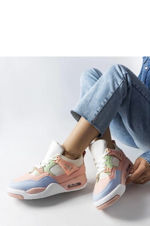 Różowe sneakersy z łączonych materiałów Malas - Solea Różowe sneakersy z łączonych materiałów Malas - Solea