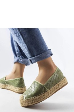 Zielone espadryle zdobione tłoczeniem Geoffrey - Solea