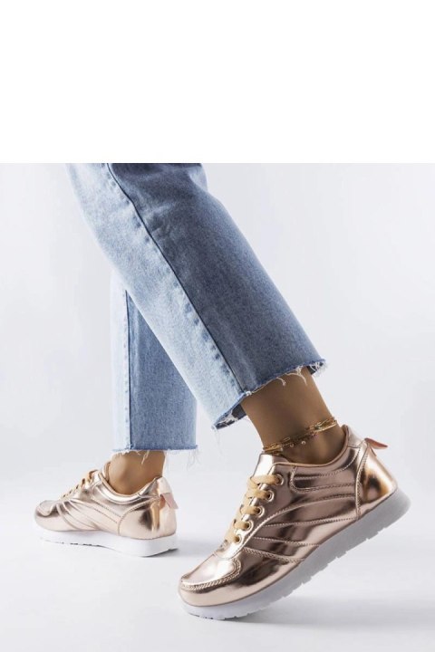 Złote sneakersy Quessy - Solea Złote sneakersy Quessy - Solea