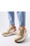 Beżowo-różowe sportowe sneakersy Delid - Solea