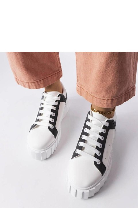 Białe sneakersy na platformie Gosselin - Solea Białe sneakersy na platformie Gosselin - Solea