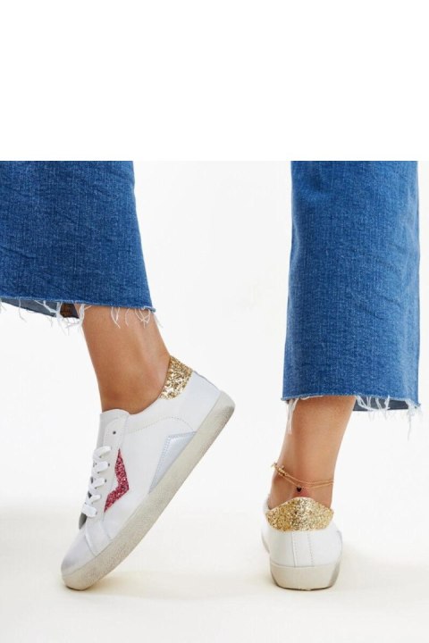 Białe sneakersy z efektem ,,znoszenia`` Gombola - Solea Białe sneakersy z efektem ,,znoszenia`` Gombola - Solea