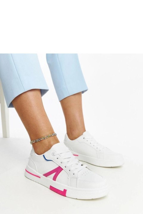 Białe sneakersy z różem Zorica - Solea Białe sneakersy z różem Zorica - Solea
