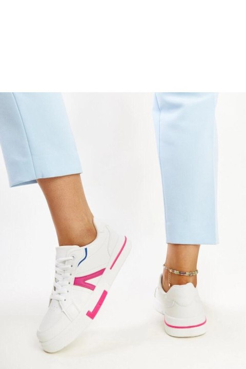 Białe sneakersy z różem Zorica - Solea Białe sneakersy z różem Zorica - Solea