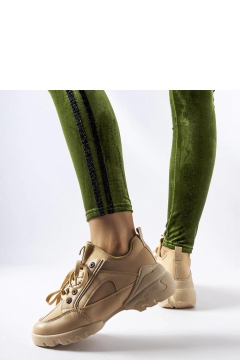 Ciemnobeżowe sneakersy z elastyczną cholewką Abal - Solea Ciemnobeżowe sneakersy z elastyczną cholewką Abal - Solea