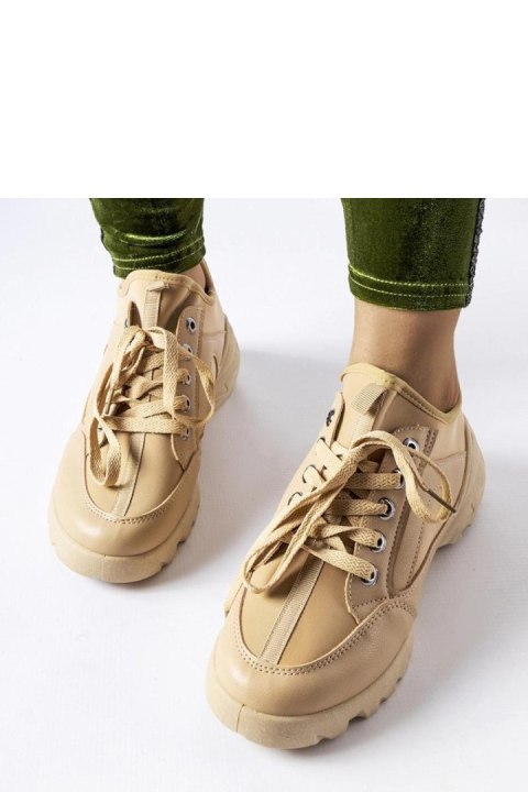 Ciemnobeżowe sneakersy z elastyczną cholewką Abal - Solea Ciemnobeżowe sneakersy z elastyczną cholewką Abal - Solea