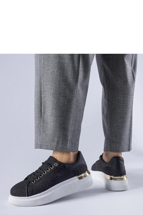 Czarne sneakersy na platformie Scuderlando - Solea Czarne sneakersy na platformie Scuderlando - Solea