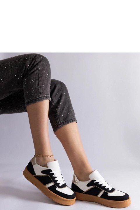 Czarne sneakersy sznurowane na platformie Felicita - Solea Czarne sneakersy sznurowane na platformie Felicita - Solea