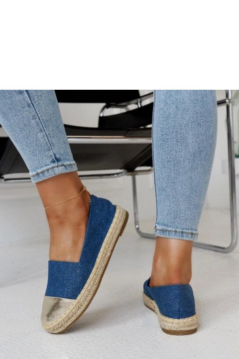 Niebiesko-złote błyszczące espadryle Surana - Solea Niebiesko-złote błyszczące espadryle Surana - Solea