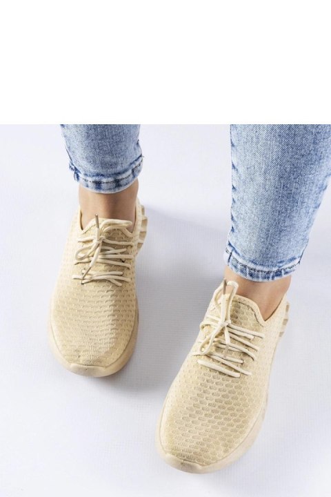 Beżowe materiałowe sneakersy Derek - Solea Beżowe materiałowe sneakersy Derek - Solea