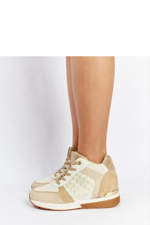 Beżowe sneakersy na koturnie Chestnut - Solea Beżowe sneakersy na koturnie Chestnut - Solea