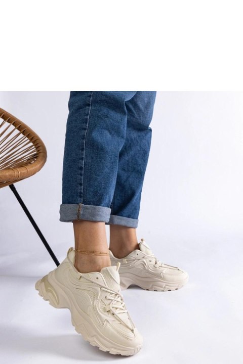 Beżowe sneakersy sportowe damskie Urena - Solea Beżowe sneakersy sportowe damskie Urena - Solea