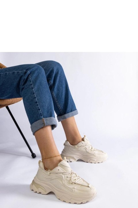 Beżowe sneakersy sportowe damskie Urena - Solea Beżowe sneakersy sportowe damskie Urena - Solea