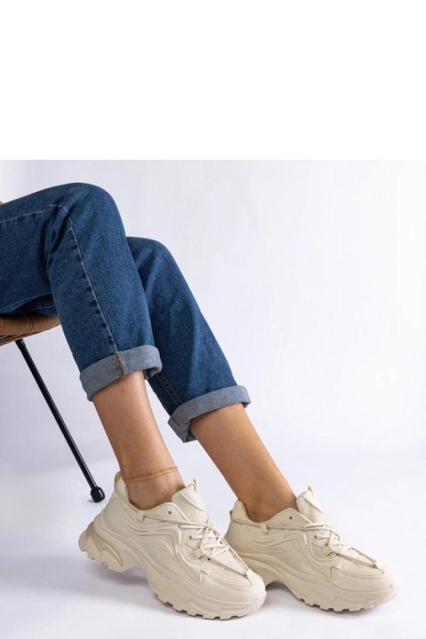 Beżowe sneakersy sportowe damskie Urena - Solea Beżowe sneakersy sportowe damskie Urena - Solea