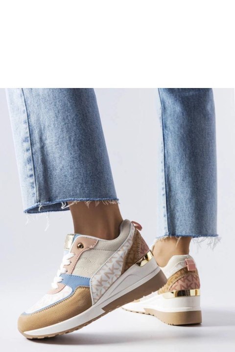 Beżowo-niebieskie sneakersy Mireault - Solea Beżowo-niebieskie sneakersy Mireault - Solea