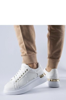 Białe sneakersy na platformie Ossona - Solea