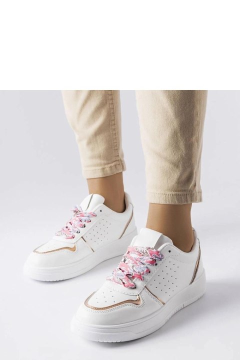 Białe sneakersy wiązane wstążką Pryor - Solea Białe sneakersy wiązane wstążką Pryor - Solea