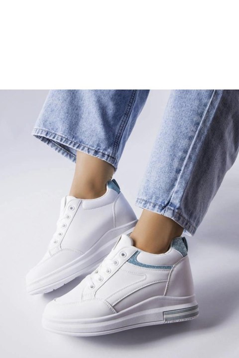 Białe sneakersy z brokatowymi wstawkami Bonevil - Solea Białe sneakersy z brokatowymi wstawkami Bonevil - Solea
