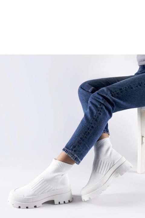 Białe sneakersy z elastyczną cholewką Varden - Solea Białe sneakersy z elastyczną cholewką Varden - Solea
