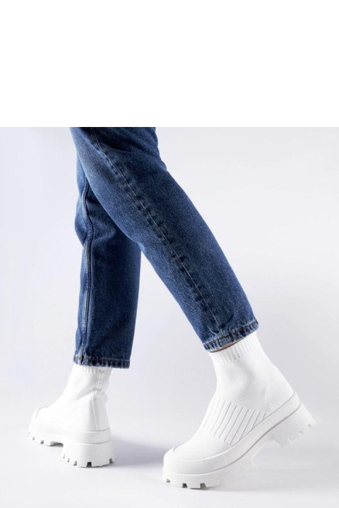 Białe sneakersy z elastyczną cholewką Varden - Solea Białe sneakersy z elastyczną cholewką Varden - Solea