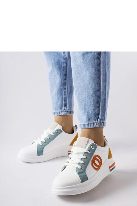 Białe sneakersy z kolorowymi wstawkami Passaic - Solea Białe sneakersy z kolorowymi wstawkami Passaic - Solea