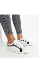 Biało-czarne sneakersy na platformie Amala - Solea