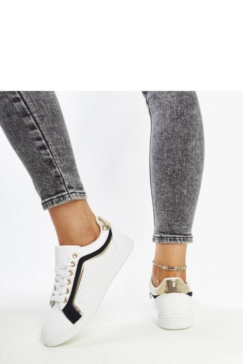 Biało-czarne sneakersy na platformie Amala - Solea Biało-czarne sneakersy na platformie Amala - Solea