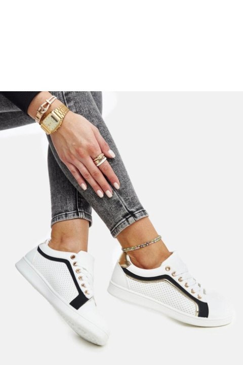 Biało-czarne sneakersy na platformie Amala - Solea Biało-czarne sneakersy na platformie Amala - Solea