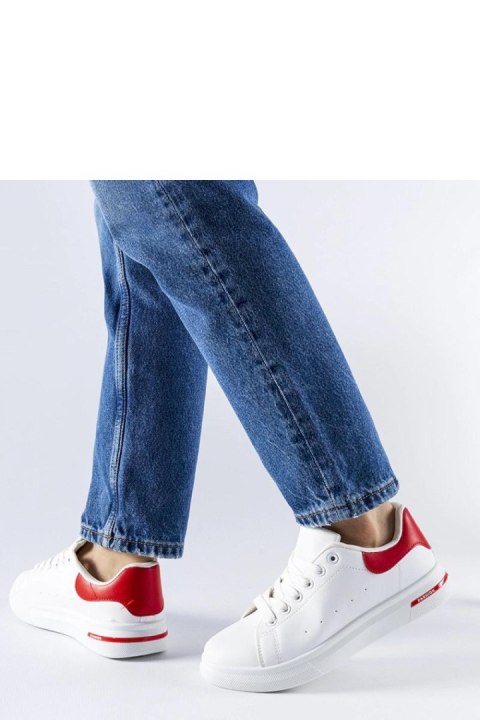 Biało-czerwone sneakersy Leland - Solea Biało-czerwone sneakersy Leland - Solea